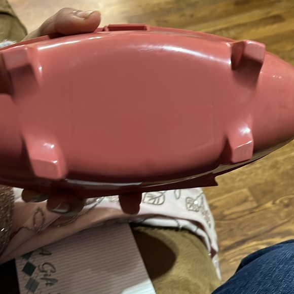 Singer Buttonholer Pink Vintage Oval clamshell case - Picture 3 of 5